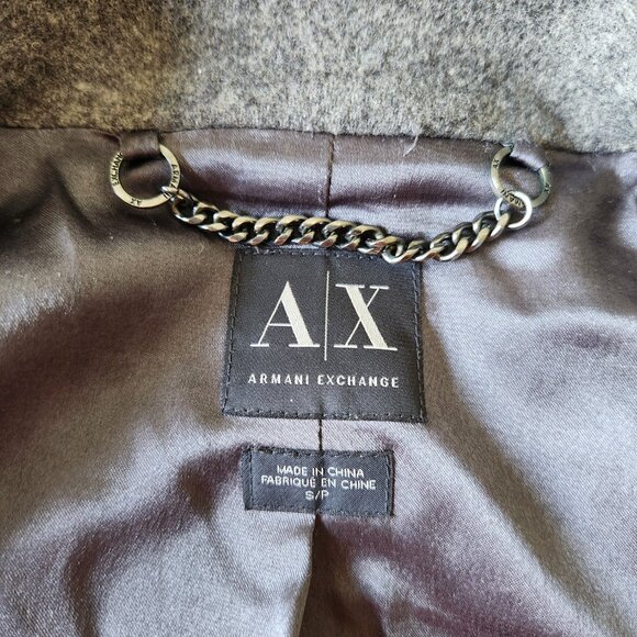 Slim Fit Tailored Armani Exchange Wool Coat - Picture 4 of 4